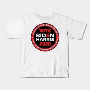 Vote Biden Harris 2020 - in Red and Black Kids T-Shirt